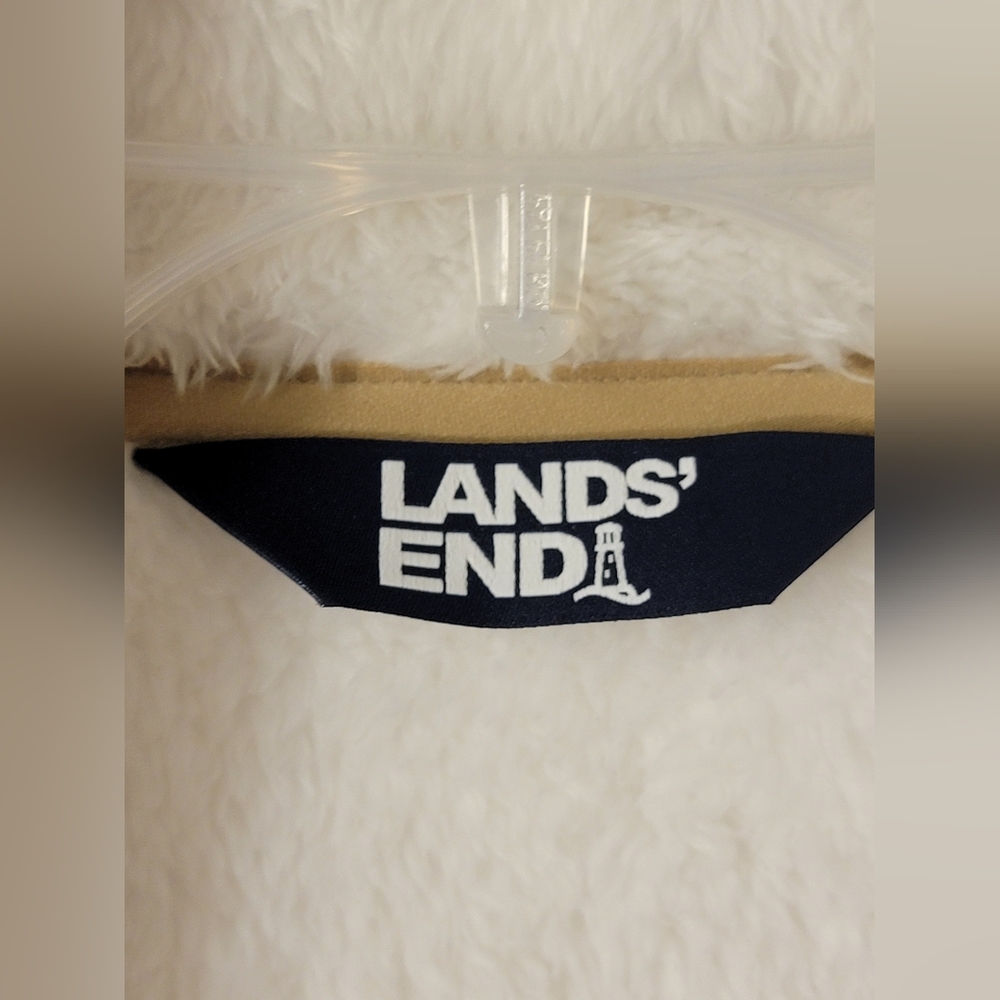 Lands' End Sherpa Fleece Pullover Jacket Size XL/P - Picture 2 of 13